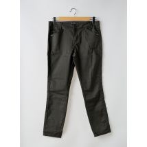 STREET ONE - Pantalon slim vert en coton - Femme - Taille 42 - Modz