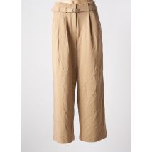 ONLY - Pantalon large beige en polyester - Femme - Taille 38 - Modz