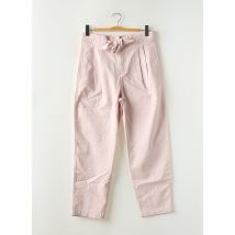 MNG - Pantalon droit rose en coton - Femme - Taille 40 - Modz