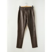 NÜ - Legging marron en polyurethane - Femme - Taille 38 - Modz