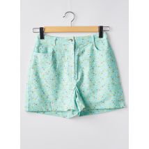 NAF NAF - Short bleu en coton - Femme - Taille 34 - Modz