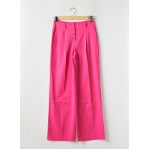 NAF NAF - Pantalon large rose en polyester - Femme - Taille 36 - Modz