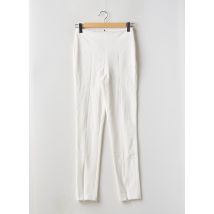 MORGAN - Pantalon slim blanc en polyester - Femme - Taille 38 - Modz