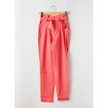 NAF NAF - Pantalon droit rose en viscose - Femme - Taille 34 - Modz
