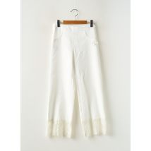 LE CHIC - Pantalon droit blanc en coton - Fille - Taille TU - Modz