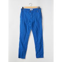 L'IMPECCABLE MARCEL - Pantalon chino bleu en coton - Homme - Taille 40 - Modz