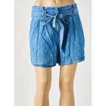 SUPERDRY - Short bleu en lyocell - Femme - Taille 38 - Modz