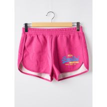 SUPERDRY - Short rose en coton - Femme - Taille 40 - Modz