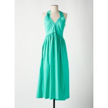 MAXMARA - Robe mi-longue vert en coton - Femme - Taille 38 - Modz