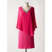FRANK LYMAN - Robe mi-longue rose en polyester - Femme - Taille 36 - Modz