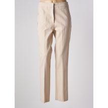 ANNA SERAVALLI - Pantalon chino beige en coton - Femme - Taille 40 - Modz