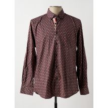 CAP 10 TEN - Chemise manches longues rouge en coton - Homme - Taille XL - Modz