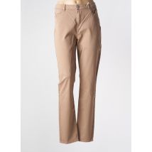 KANOPE - Pantalon droit beige en coton - Femme - Taille 46 - Modz