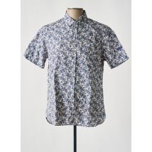 SAINT JAMES - Chemise manches courtes bleu en coton - Homme - Taille L - Modz