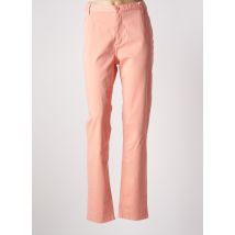 TBS - Pantalon slim orange en coton - Femme - Taille 48 - Modz