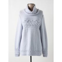 SAINT JAMES - Pull col roulé bleu en laine - Femme - Taille 44 - Modz