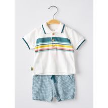 BOBOLI - Ensemble short vert en coton - Garçon - Taille TU - Modz
