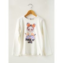 GARCIA - T-shirt beige en coton - Fille - Taille TU - Modz