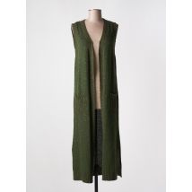 SEE THE MOON - Gilet sans manche vert en acrylique - Femme - Taille 38 - Modz