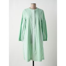 TOM TAILOR - Robe mi-longue vert en coton - Femme - Taille 42 - Modz