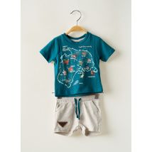 BOBOLI - Ensemble short bleu en coton - Garçon - Taille TU - Modz