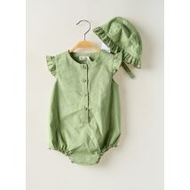 MAYORAL - Barboteuse vert en coton - Fille - Taille TU - Modz