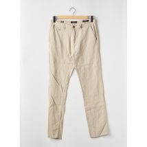 GUESS - Pantalon chino beige en lin - Homme - Taille TU - Modz