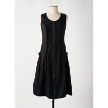 CREA CONCEPT - Robe mi-longue noir en coton - Femme - Taille 40 - Modz