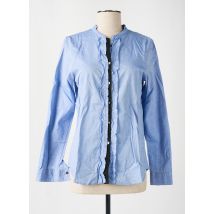 DIEGA - Chemisier bleu en coton - Femme - Taille 38 - Modz