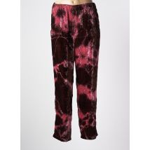 LES BLONDINETTES - Pantalon droit rose en viscose - Femme - Taille 44 - Modz