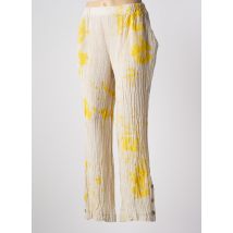 LUUKAA - Pantalon droit beige en lin - Femme - Taille 38 - Modz
