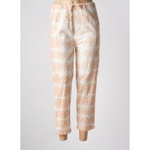 CHARLIE JOE - Pantalon 7/8 rose en coton - Femme - Taille 36 - Modz