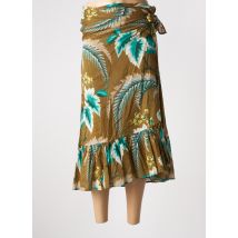 DIEGA - Jupe mi-longue marron en coton - Femme - Taille 42 - Modz