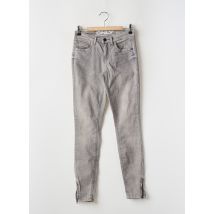 ONLY - Jeans skinny gris en coton - Femme - Taille TU - Modz