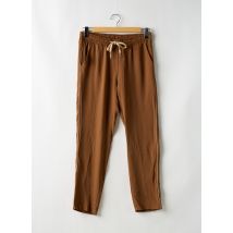 BELLITA - Pantalon chino marron en polyester - Femme - Taille 38 - Modz