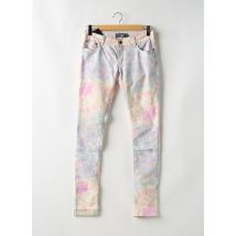 MADONNA - Jeans coupe slim violet en coton - Femme - Taille 40 - Modz