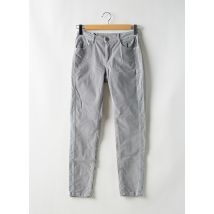 OPUS - Pantalon slim gris en coton - Femme - Taille 38 - Modz