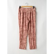 MEMORY LANE - Pantalon droit rose en viscose - Femme - Taille 40 - Modz