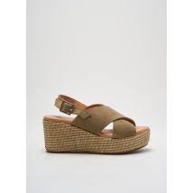 TBS - Sandales/Nu pieds vert en cuir - Femme - Taille 36 - Modz