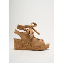 LPB - Sandales/Nu pieds marron en textile - Femme - Taille 40 - Modz