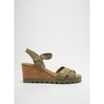 CHATTAWAK - Sandales/Nu pieds vert en textile - Femme - Taille 36 - Modz