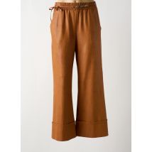 CAROLINE BISS - Pantalon large marron en polyester - Femme - Taille 34 - Modz