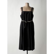 MARIE MERO - Robe longue noir en lin - Femme - Taille 48 - Modz