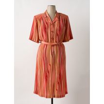 LISA CHESNAY - Robe mi-longue orange en polyester - Femme - Taille 52 - Modz