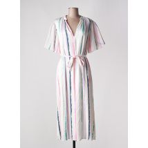 COSTA 8 MANI - Robe longue blanc en polyester - Femme - Taille 34 - Modz