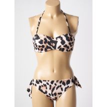 GENIUS - Maillot de bain 2 pièces beige en polyamide - Femme - Taille 38 - Modz
