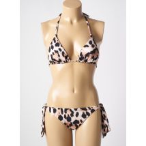 GENIUS - Maillot de bain 2 pièces beige en polyamide - Femme - Taille 40 - Modz