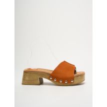 PORRONET - Mules/Sabots orange en cuir - Femme - Taille 41 - Modz