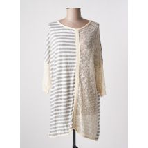 NANA NUCCI - Pull beige en coton - Femme - Taille 40 - Modz