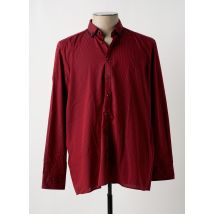 JUPITER - Chemise manches longues rouge en coton - Homme - Taille XXL - Modz